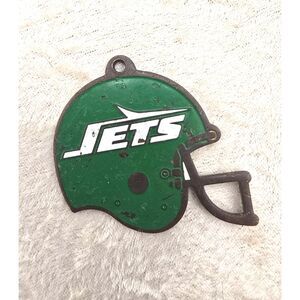 Vintage NY Jets Helmet Bottler Opener Keychain NFL 1985 Taiwan 2 X2" Football
